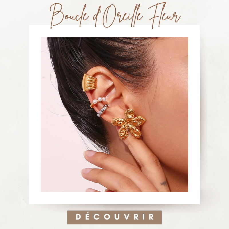 boucle d'oreille fleur