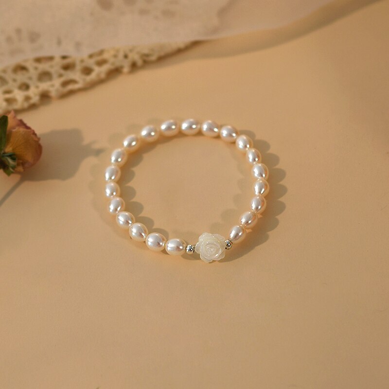 Bracelet Perle Blanche