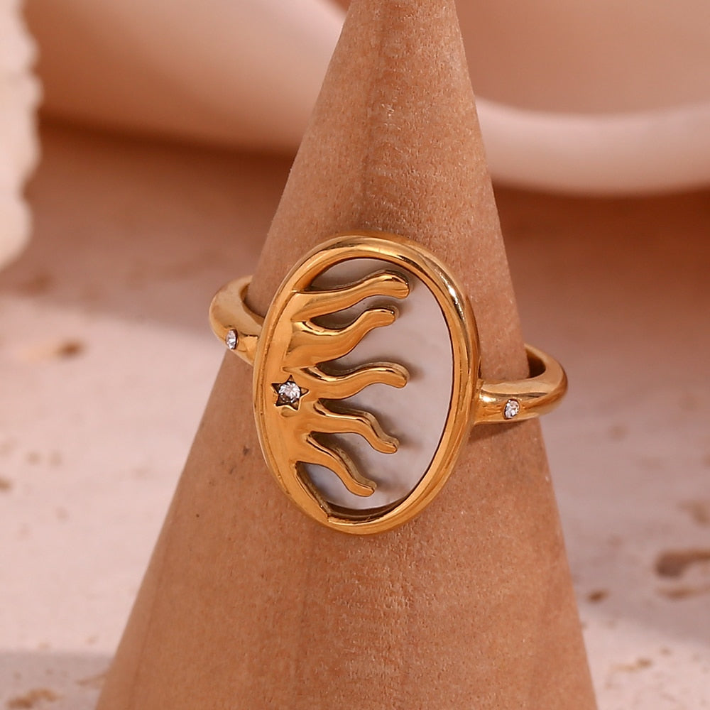 Bague Soleil Nacre