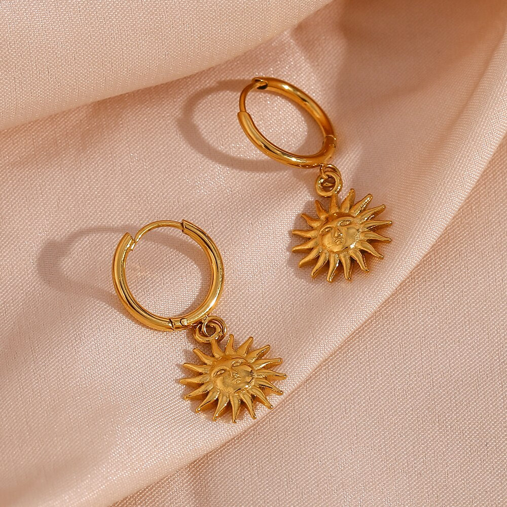 Boucle d’Oreille Femme Soleil