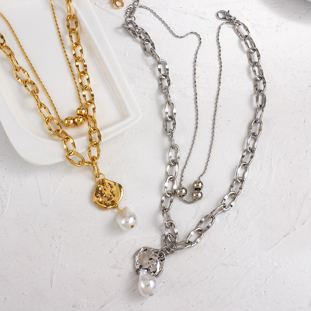 Collier Chaines Multiples